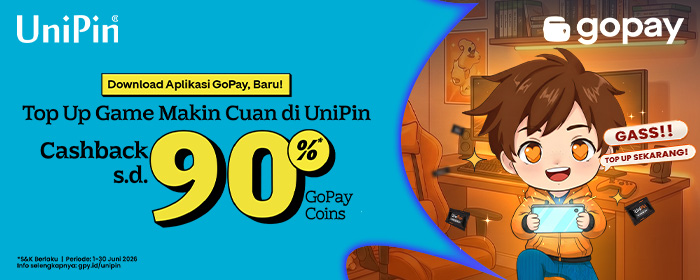Top Up Pakai GoPay Cashback 90% GoPay Coins!